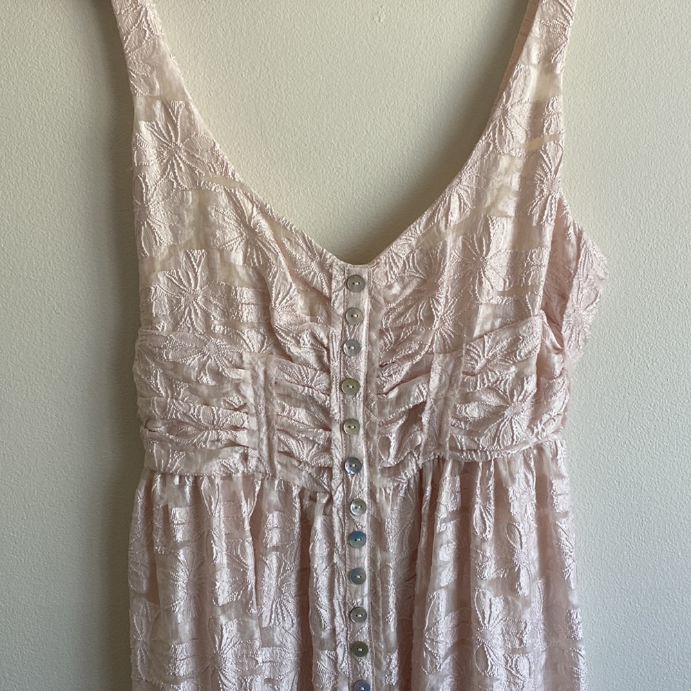 Free People Ivory Fresh as a Daisy Lace Maxi Dress - Picture 4 of 5